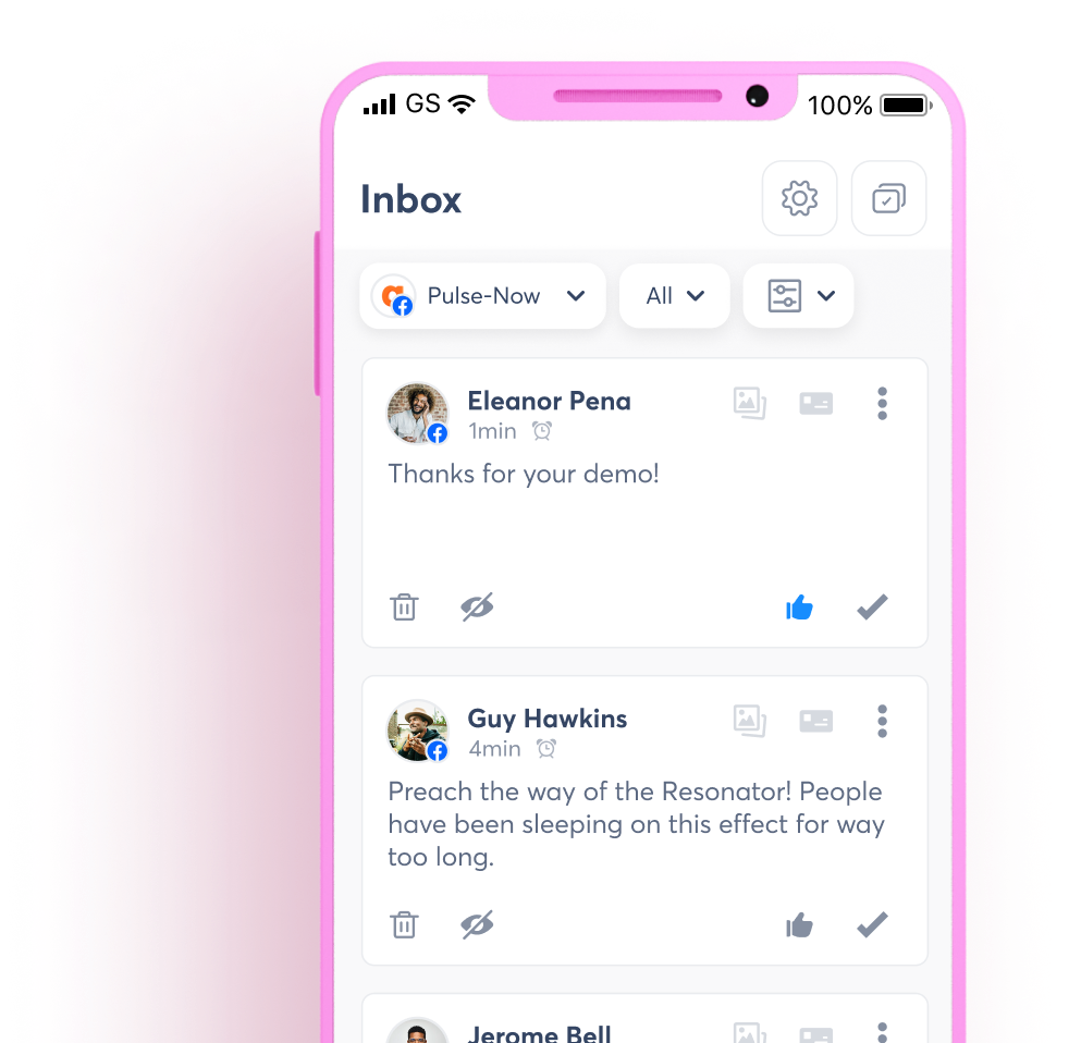 Mobile app screen