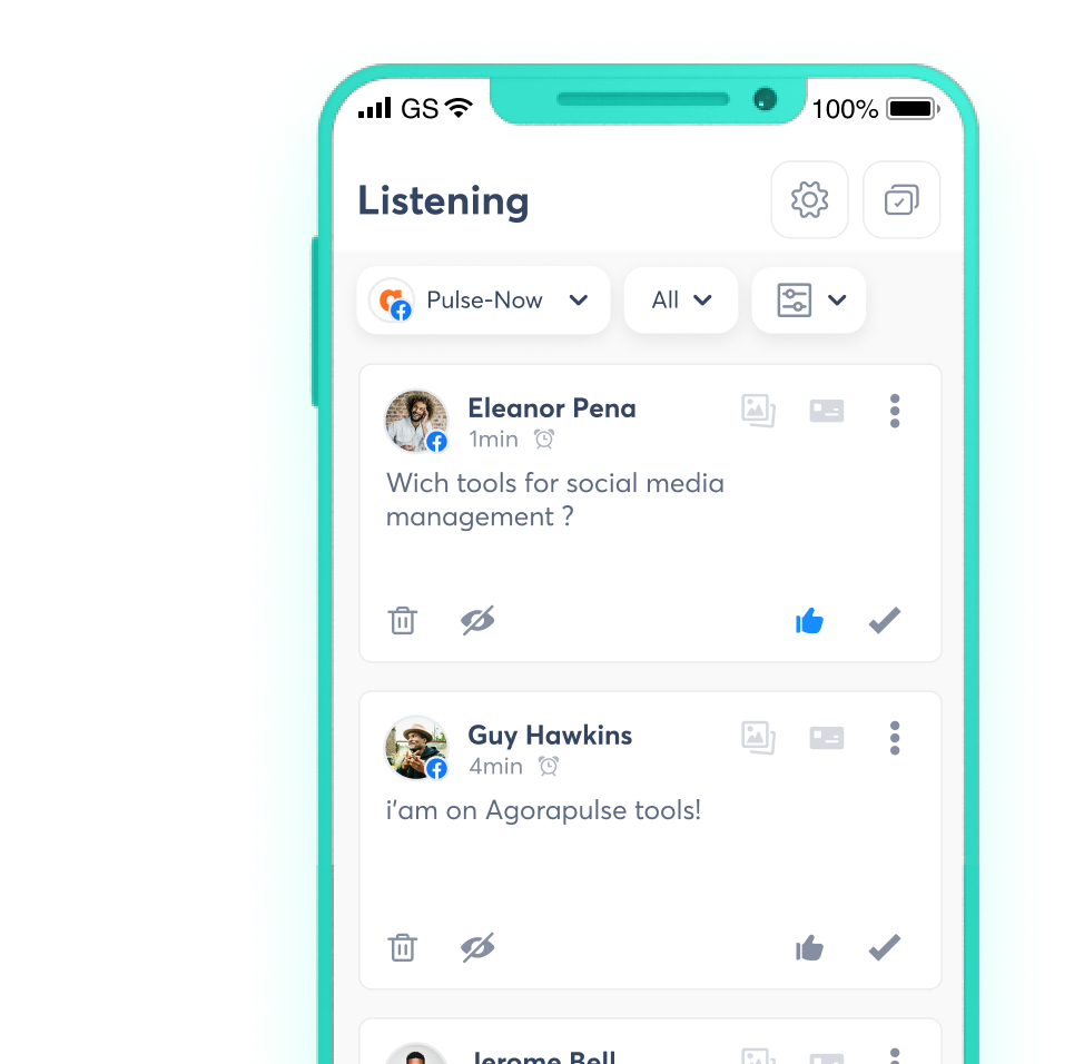 Mobile app screen